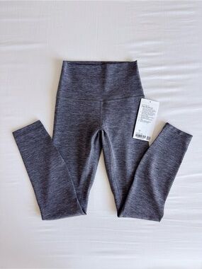 lululemon Align HR Pant 25" Heathered Black Size 2 NWT (OG Aligns!)
